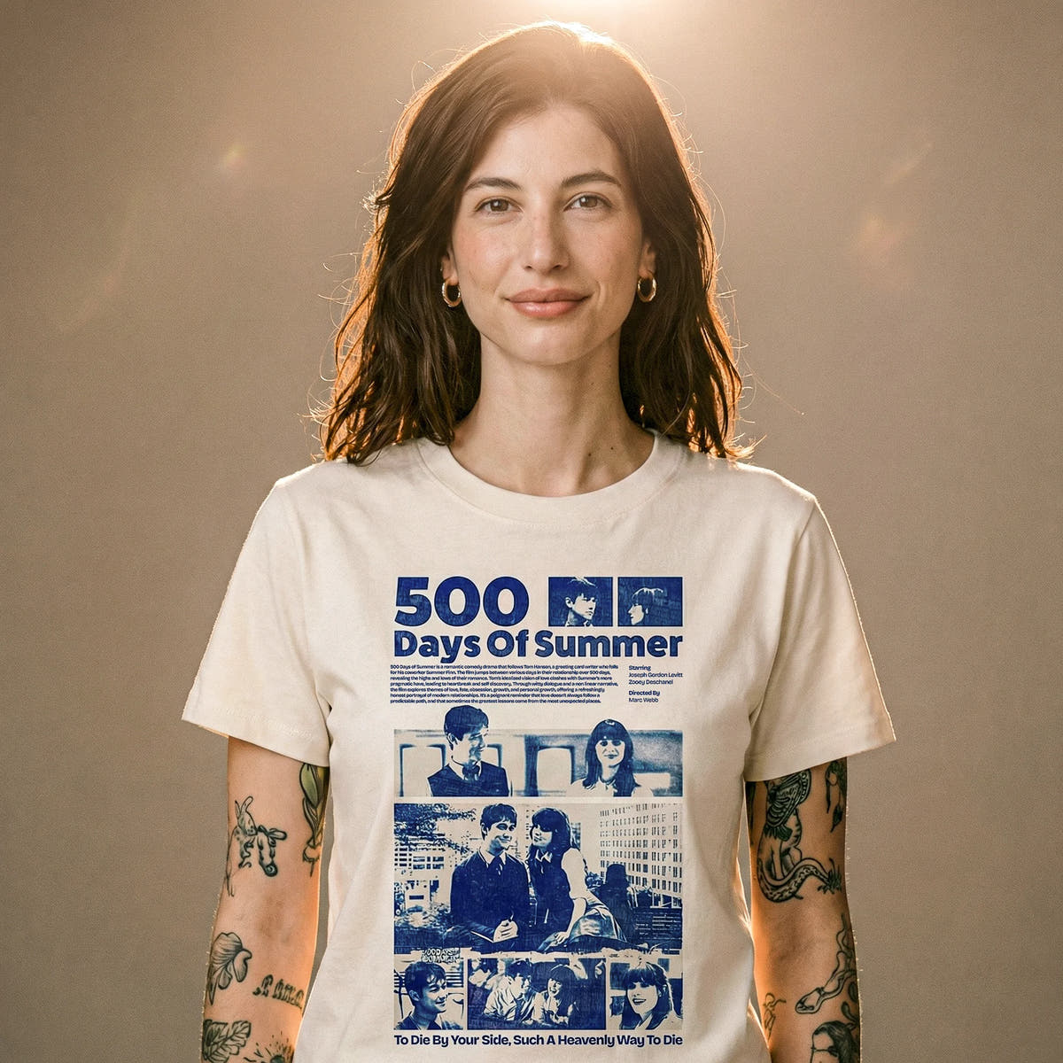 Camiseta Basica 500days Feminina Off-White