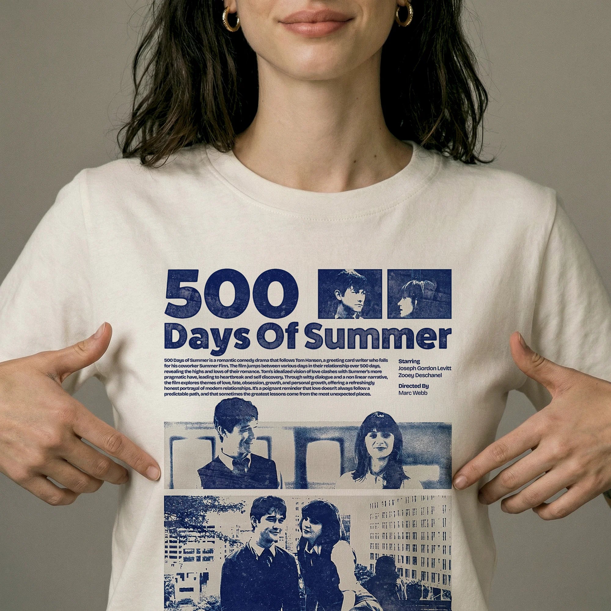 Camiseta Basica 500days Feminina Off-White