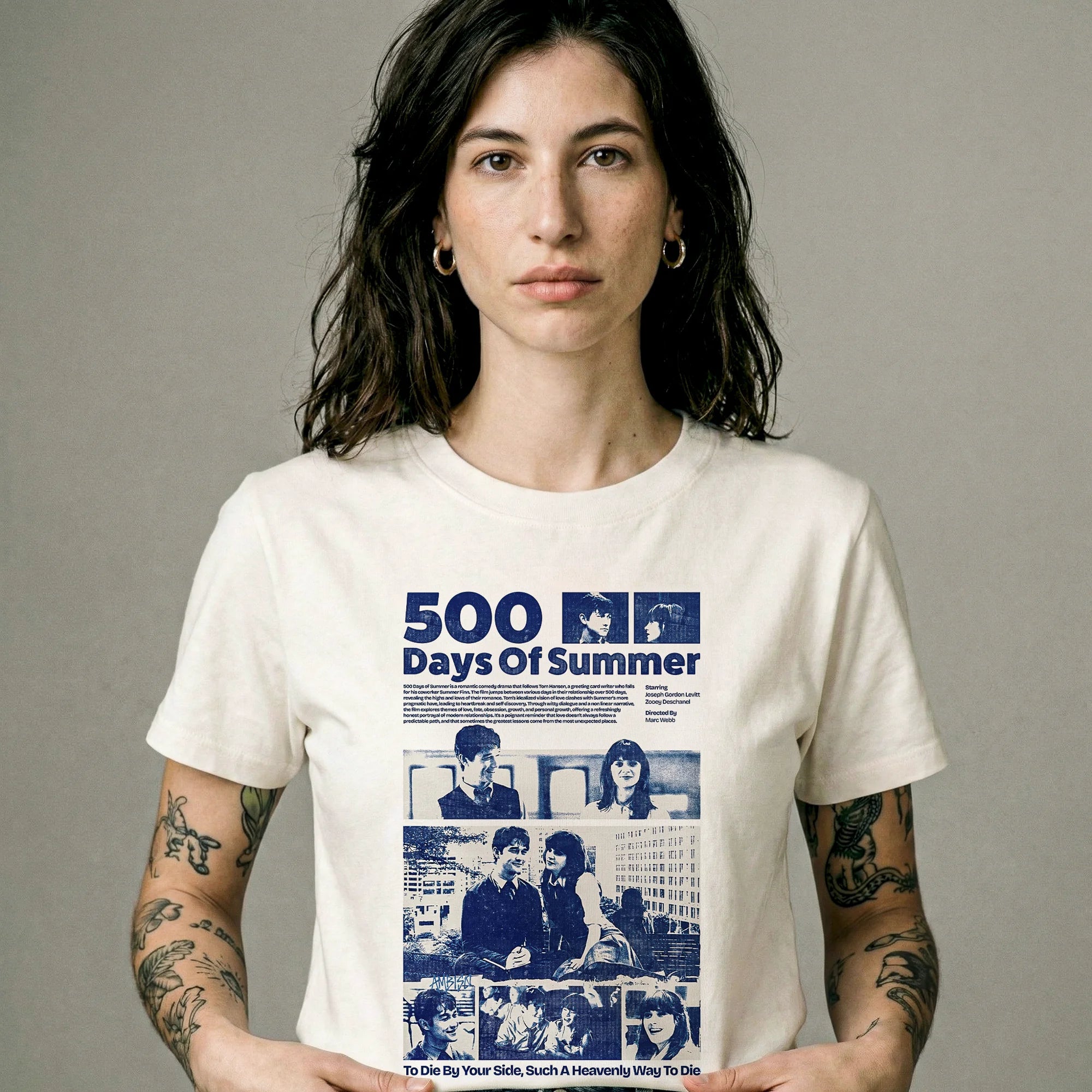 Camiseta Basica 500days Feminina Off-White