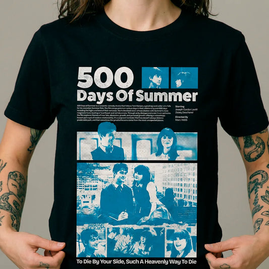 Camiseta Basica 500 Days of Summer Feminina Preto