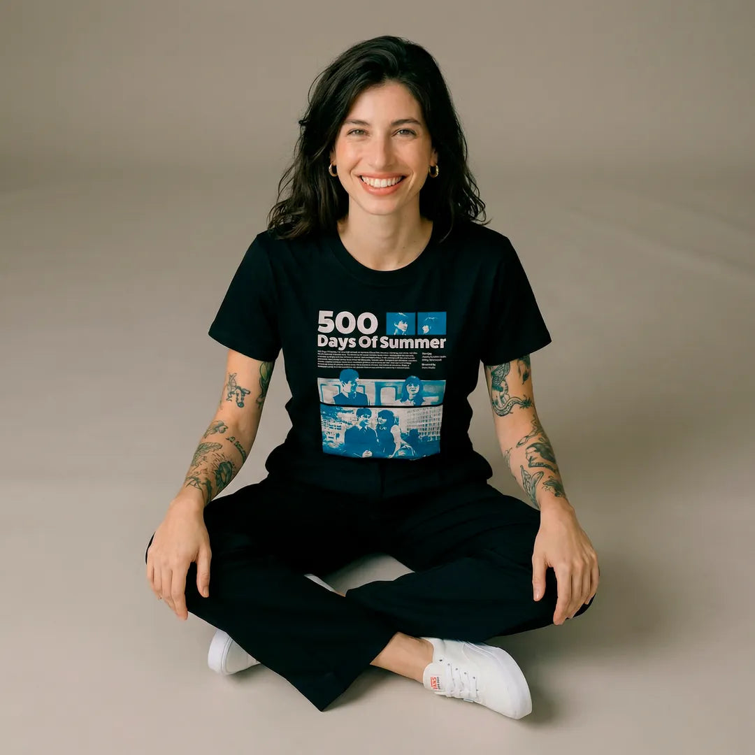 Camiseta Basica 500 Days of Summer Feminina Preto