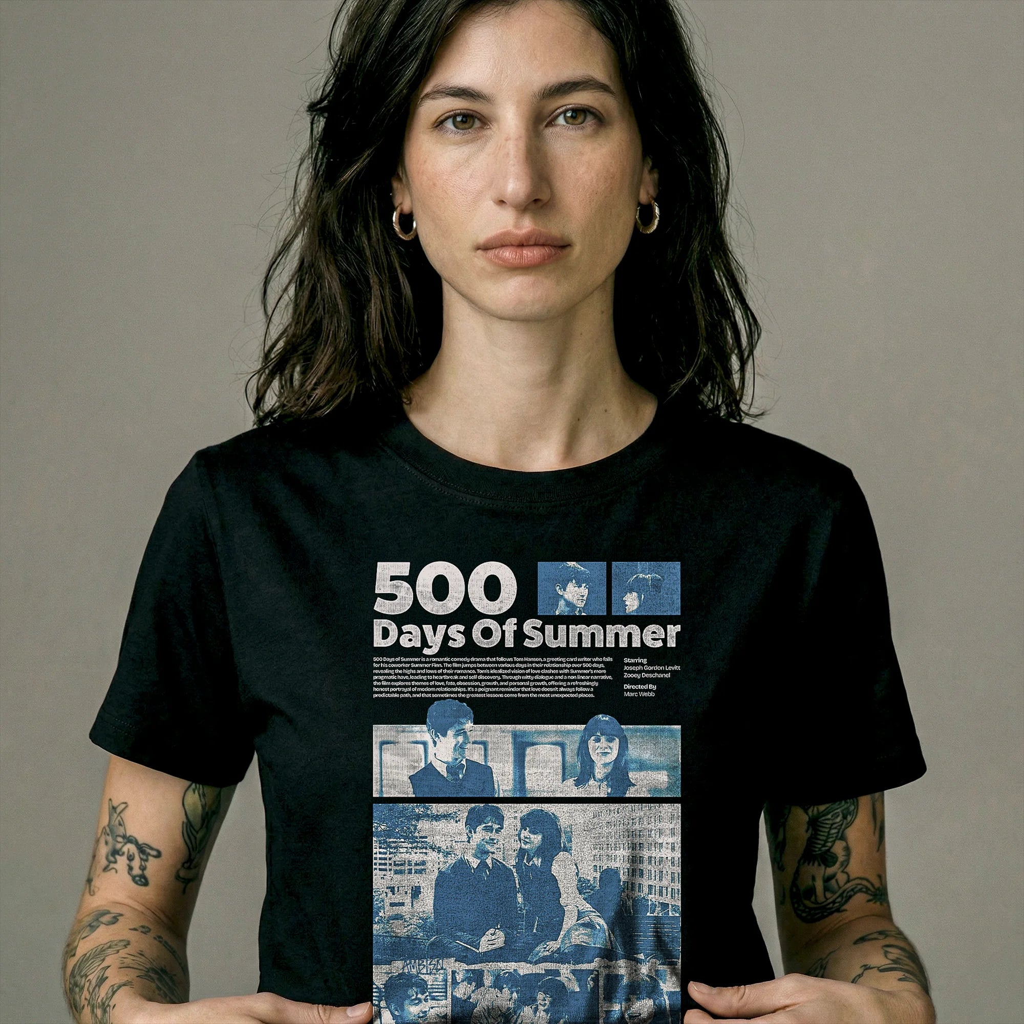 Camiseta Basica 500days Feminina Preto