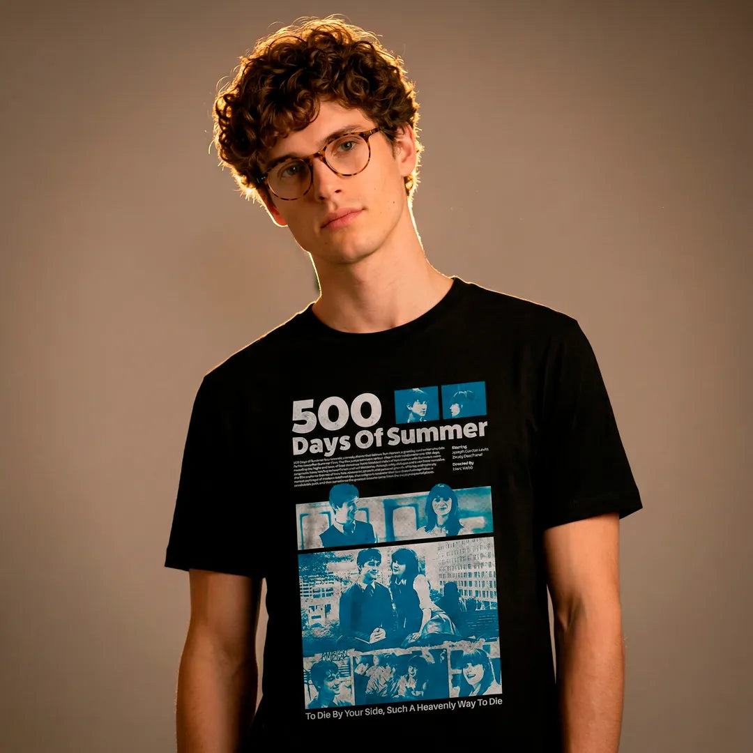 Camiseta Basica 500 Days of Summer Masculina Preto