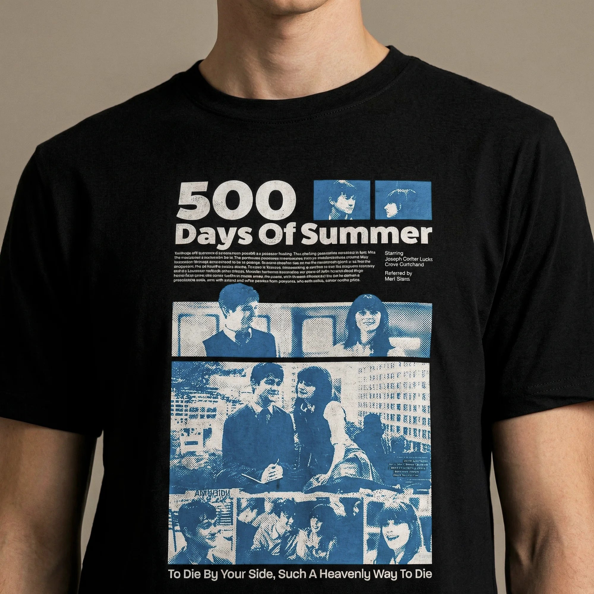 Camiseta Basica 500days Masculina Preto