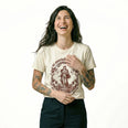 Camiseta Basica ANSIEDAD Feminina Off-White