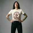 Camiseta Basica ANSIEDAD Feminina Off-White