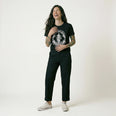 Camiseta Basica ANSIEDAD Feminina Preto