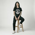 Camiseta Basica ANSIEDAD Feminina Preto