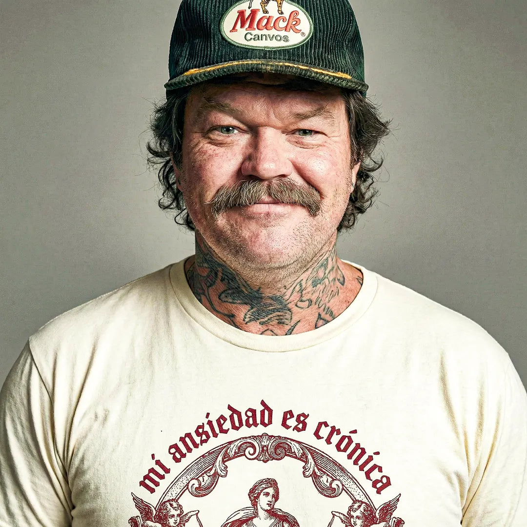 Camiseta Basica Mi Ansiedad Es Crónica Masculina Off-White
