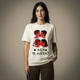 Camiseta Basica Afeto Feminina Off-White