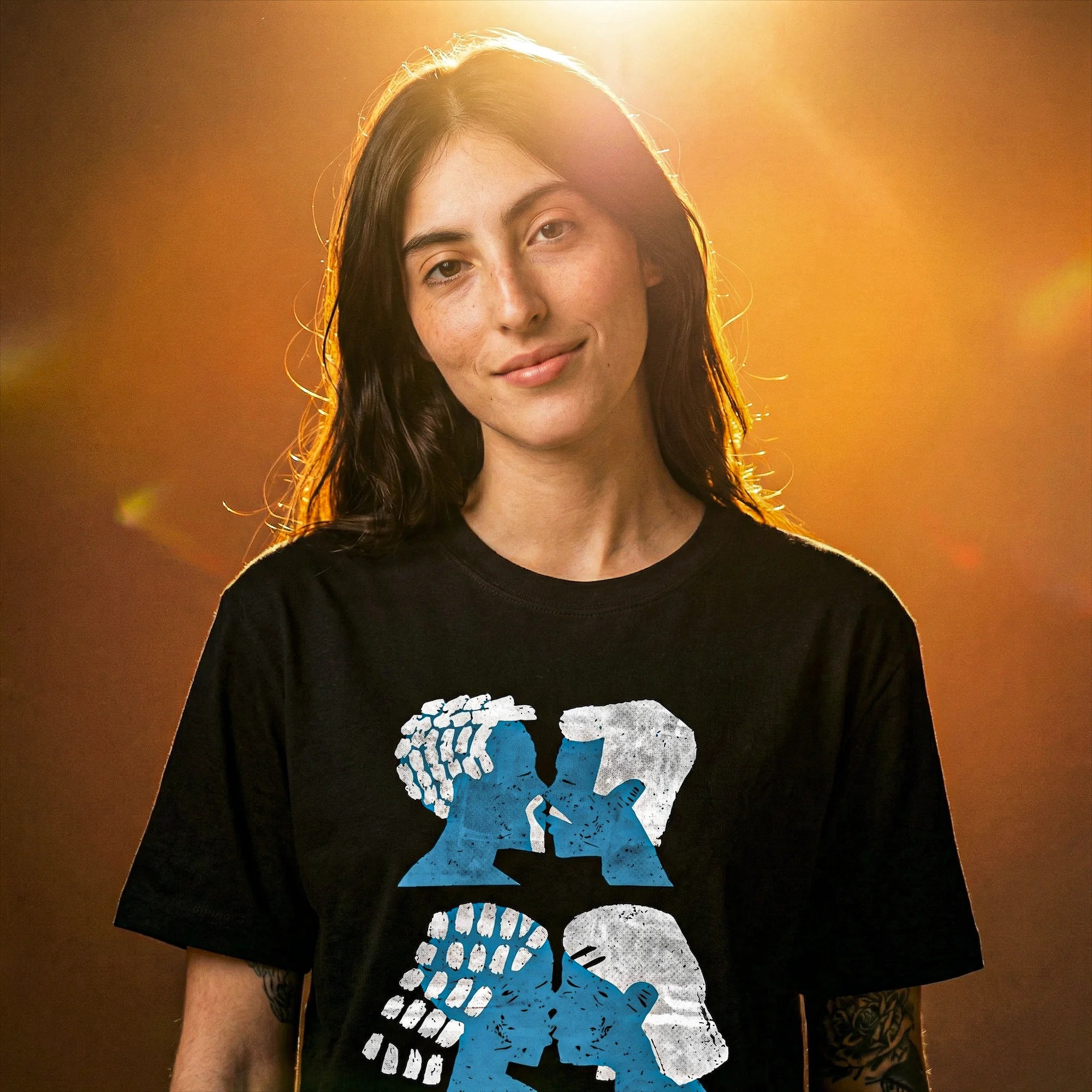 Camiseta Basica Afeto Feminina Preto