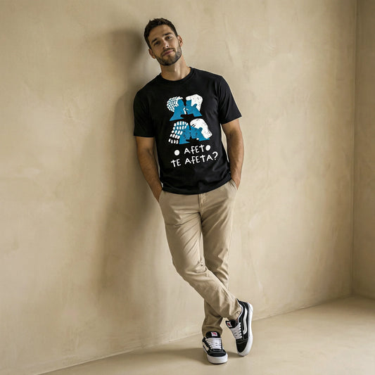 Camiseta Basica Afeto Masculina Preto