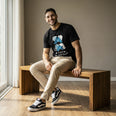 Camiseta Basica Afeto Masculina Preto