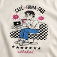 Camiseta Básica Café na Firma é Paia Masculina Off-White