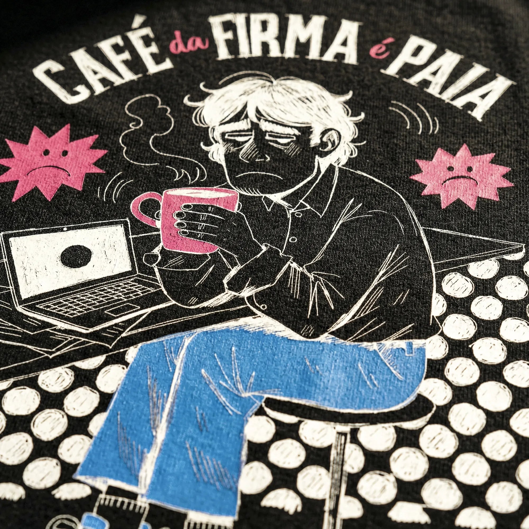 Camiseta Básica Café na Firma é Paia Masculina Preto