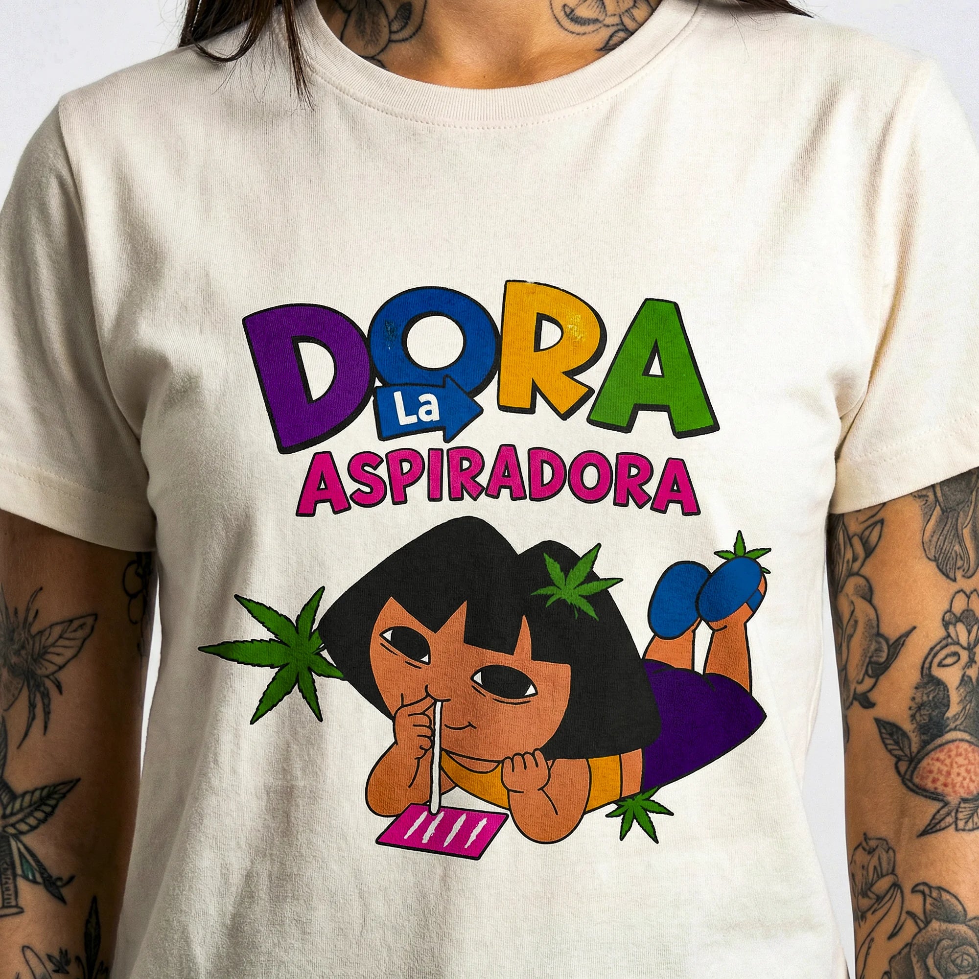 Camiseta Basica Dora Feminina Off-White