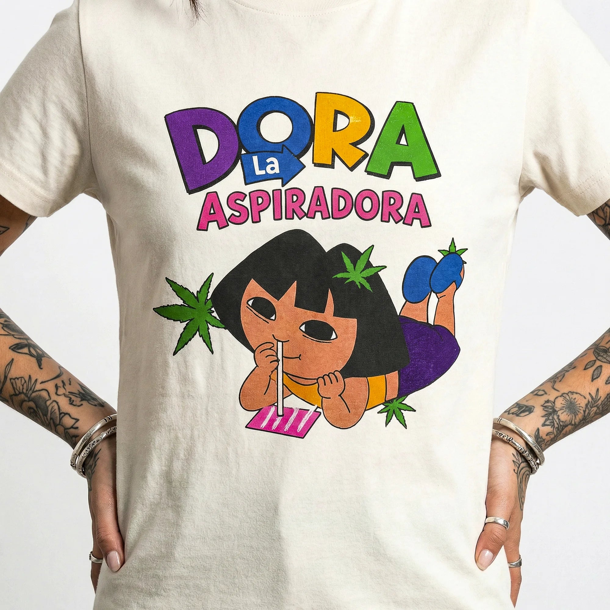 Camiseta Basica Dora Feminina Off-White