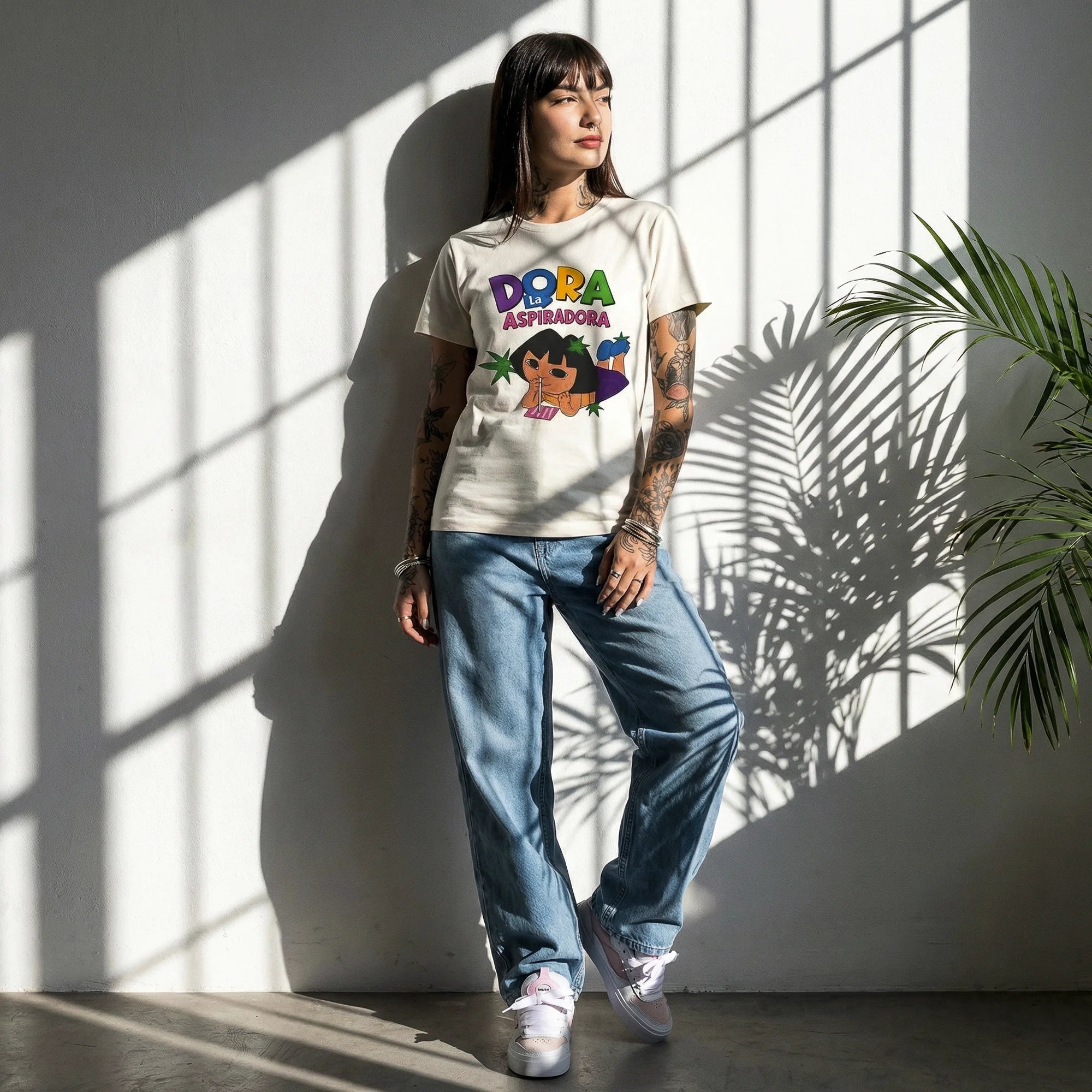 Camiseta Basica Dora Feminina Off-White