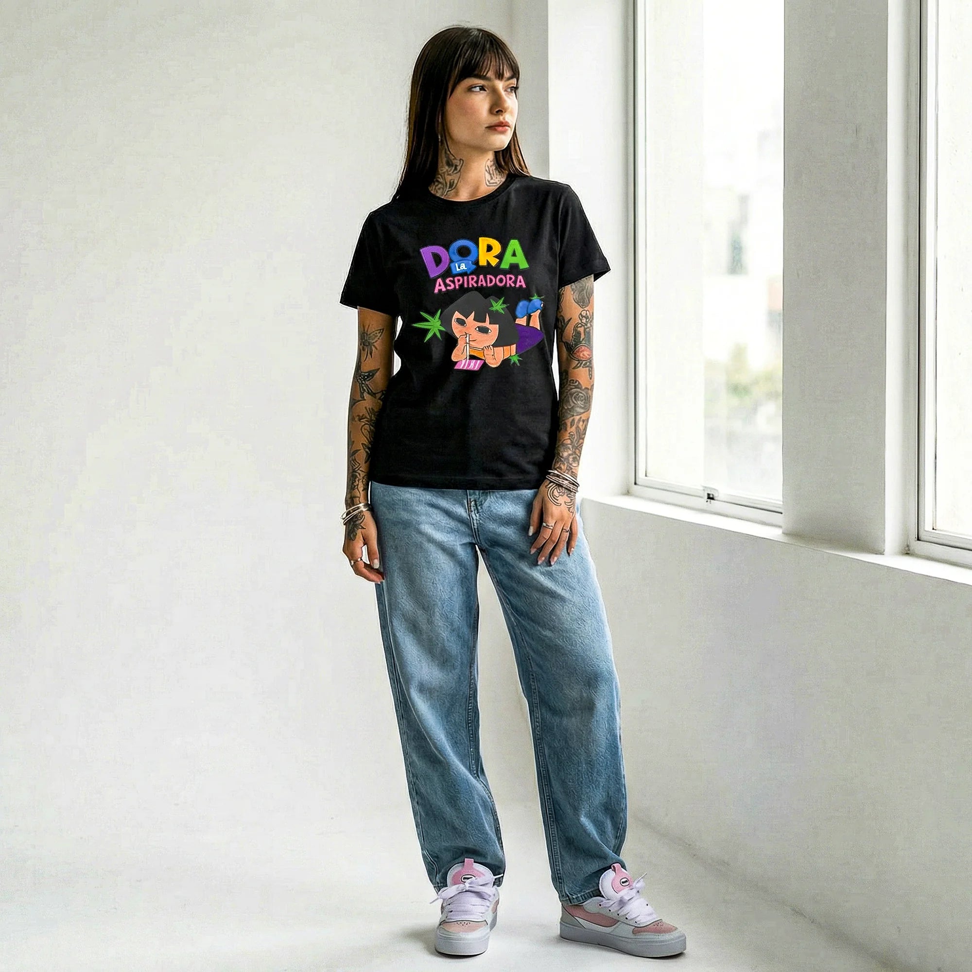 Camiseta Basica Dora Feminina Preto