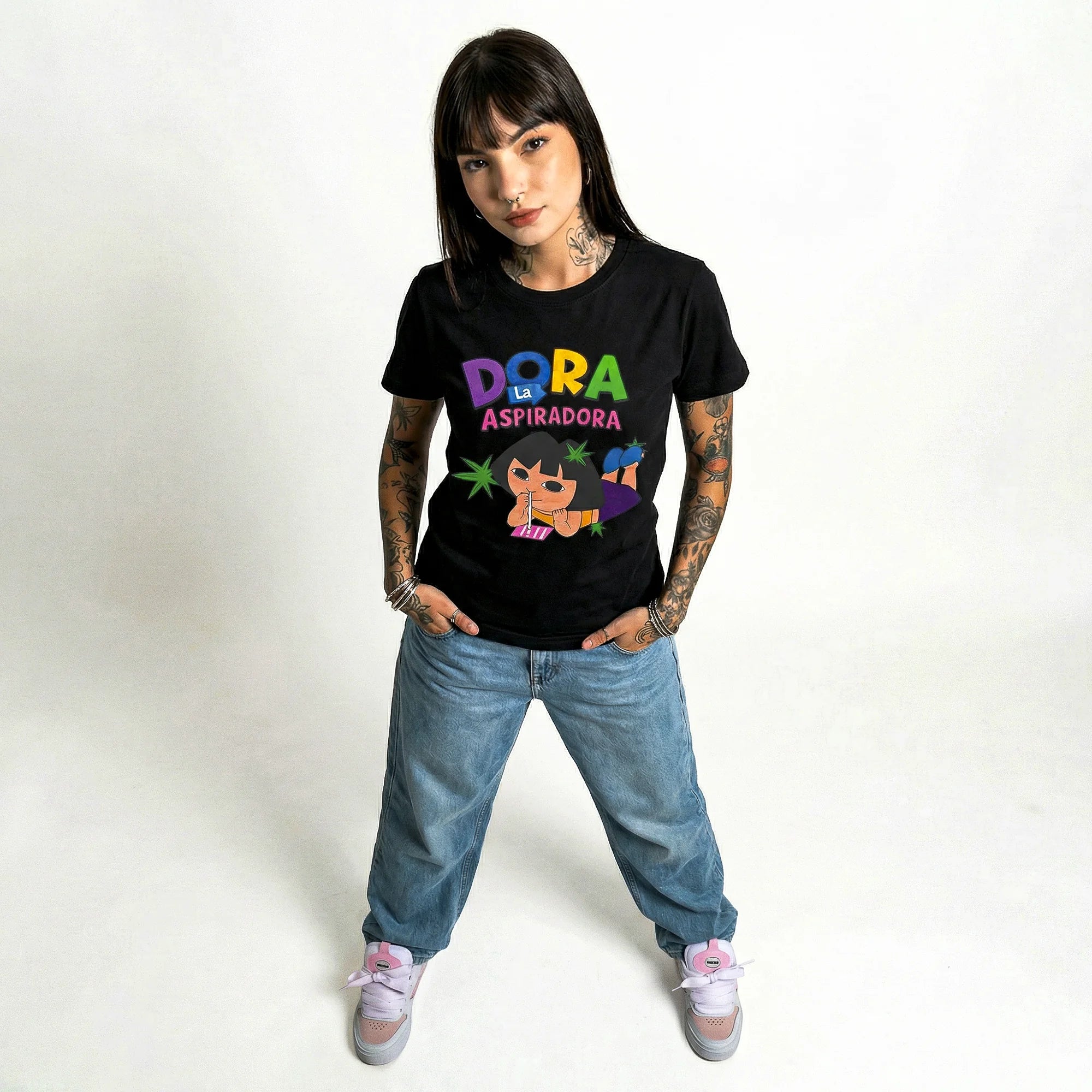 Camiseta Basica Dora Feminina Preto