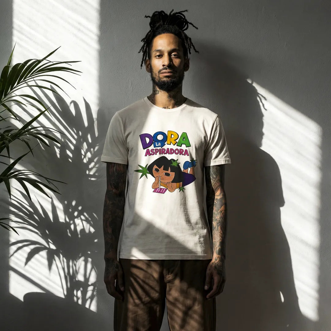 Camiseta Basica Dora la Aspiradora Masculina Off-White 03