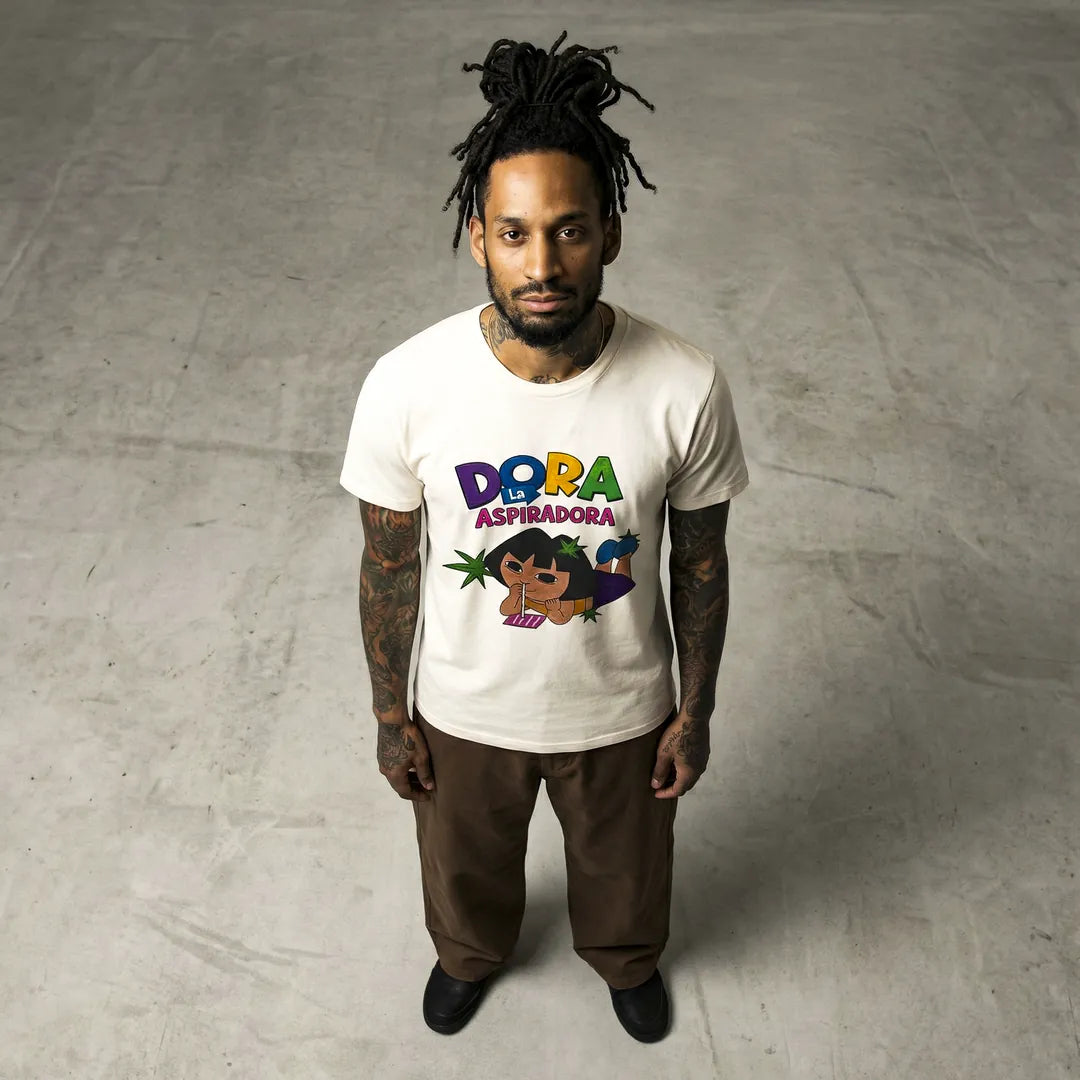 Camiseta Basica Dora la Aspiradora Masculina Off-White 04