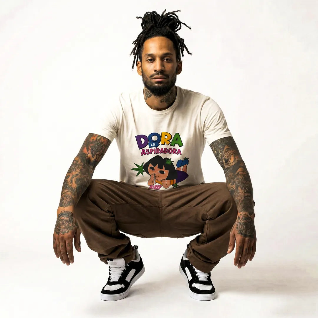 Camiseta Basica Dora la Aspiradora Masculina Off-White 05