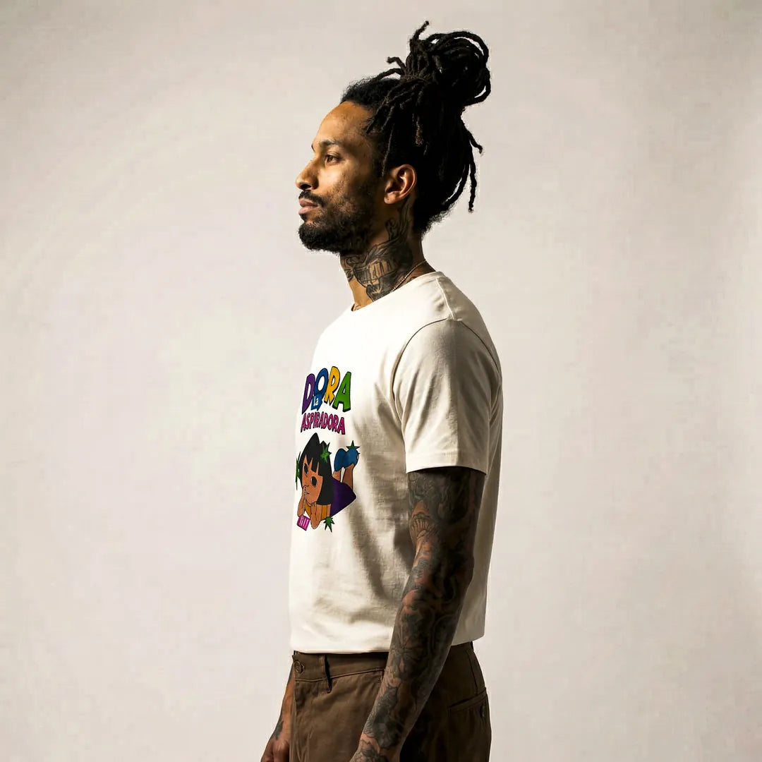 Camiseta Basica Dora la Aspiradora Masculina Off-White 06