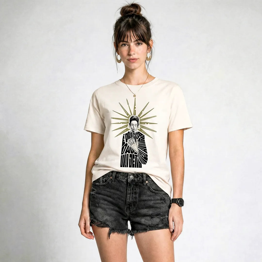 Camiseta Basica É Preciso Dar Um Jeito Feminina Off-White