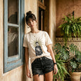 Camiseta Basica EPRECISO Feminina Off-White