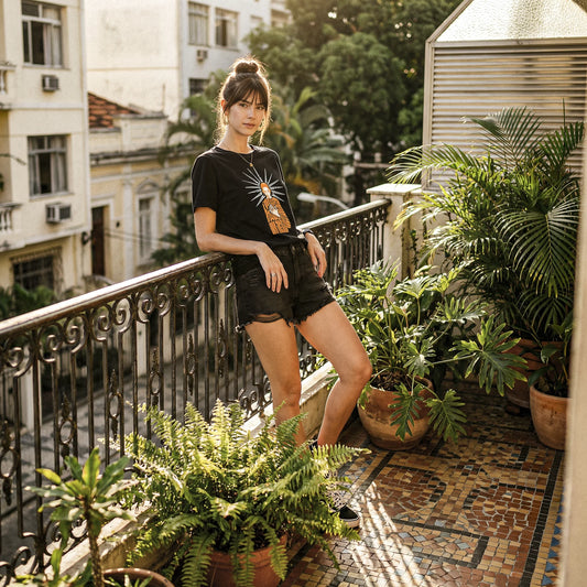 Camiseta Basica EPRECISO Feminina Preto
