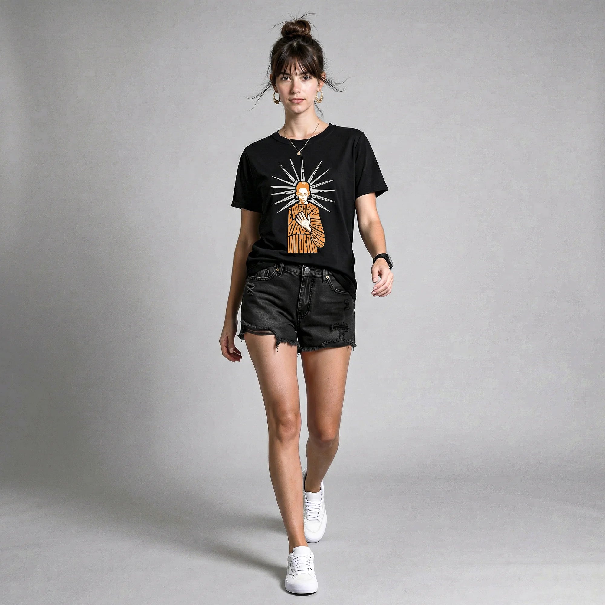 Camiseta Basica EPRECISO Feminina Preto