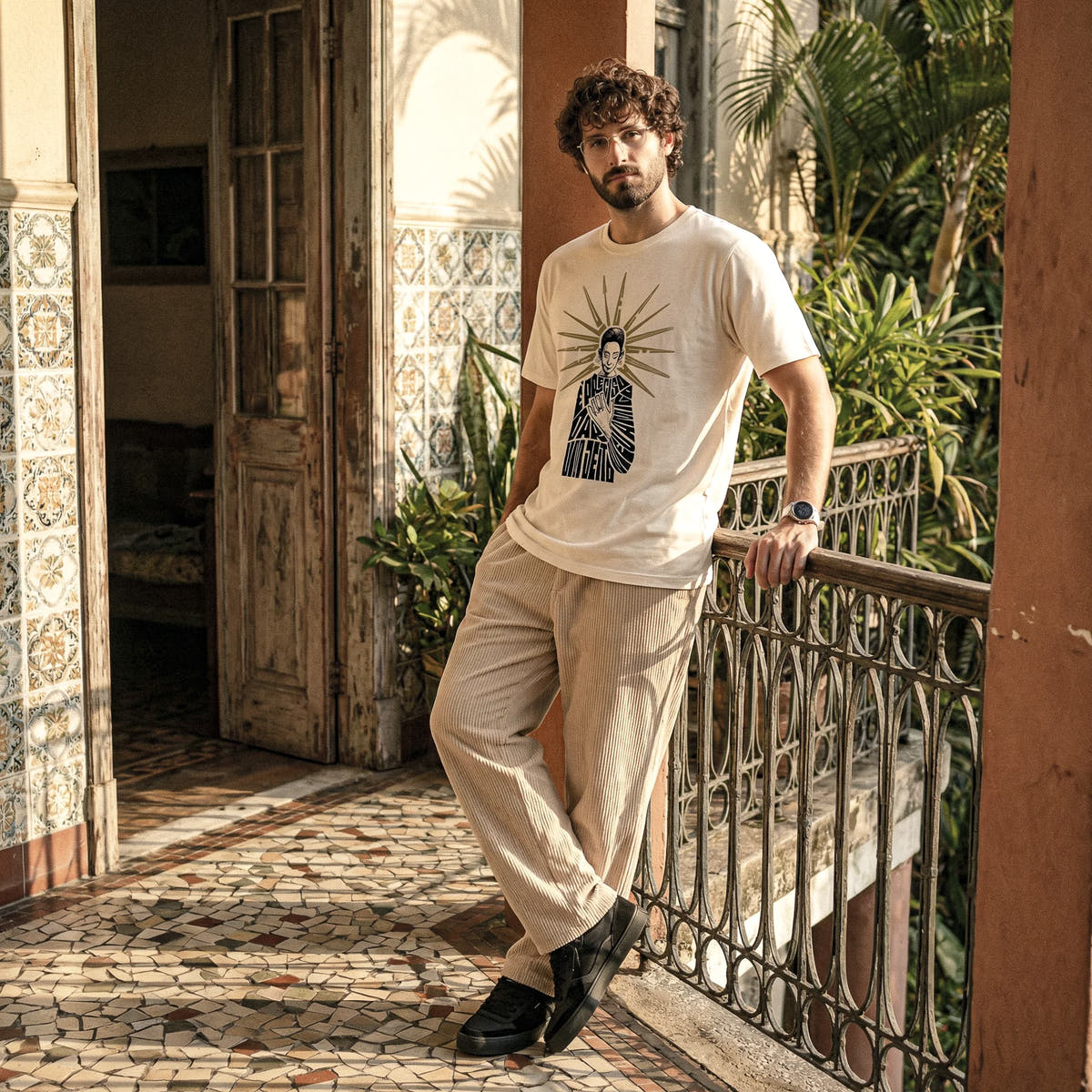 Camiseta Basica EPRECISO Masculina Off-White