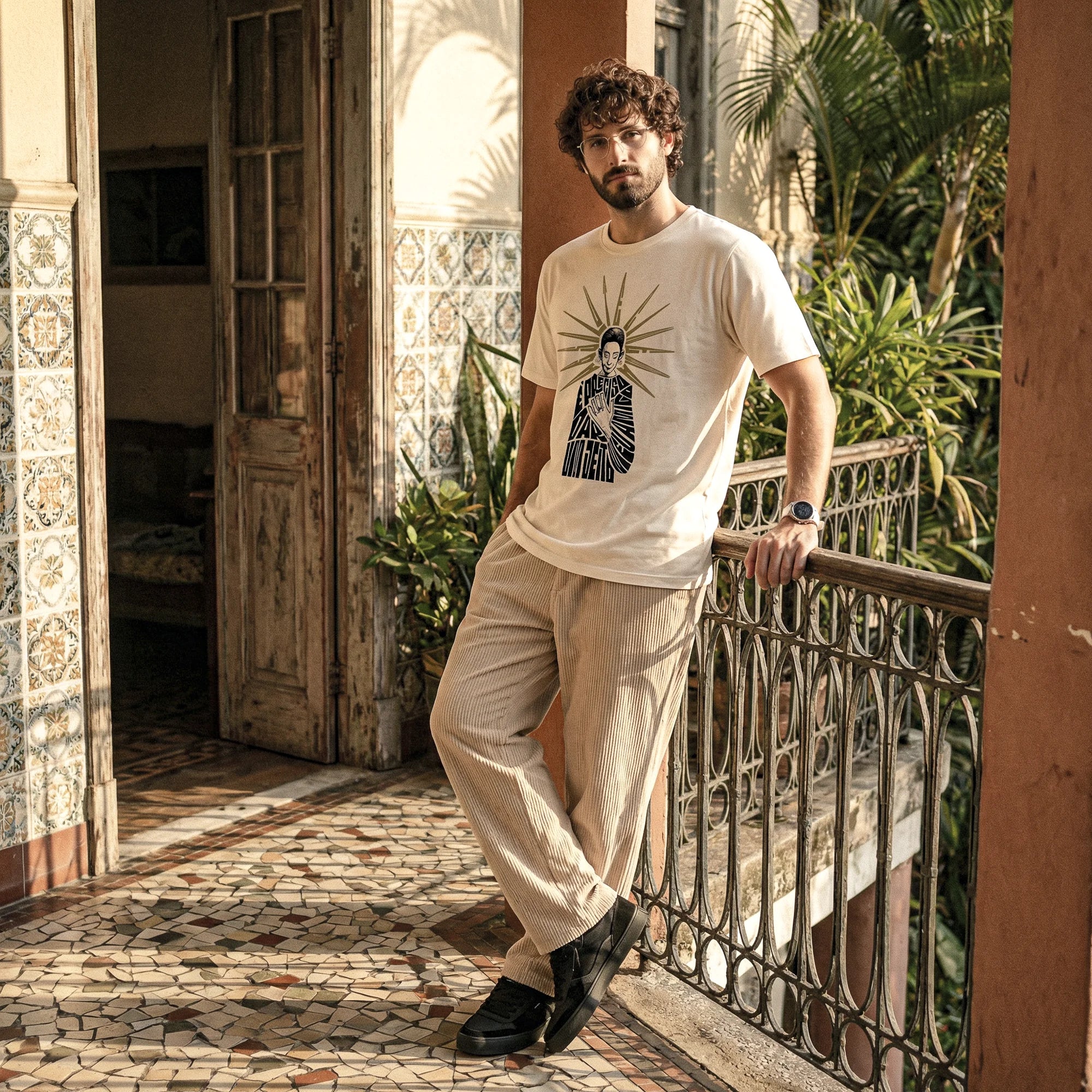 Camiseta Basica EPRECISO Masculina Off-White