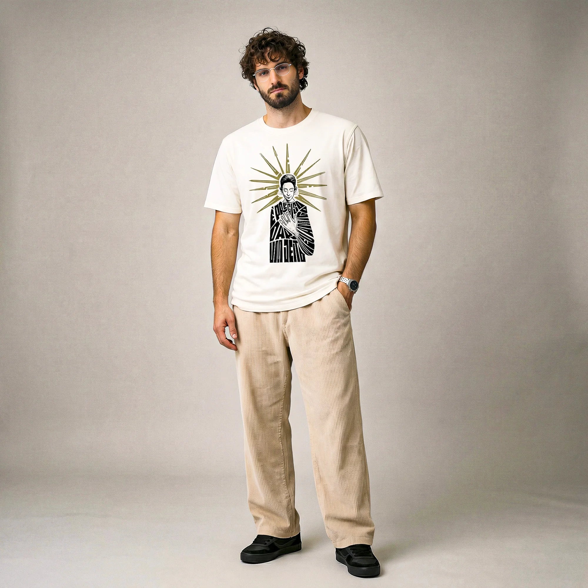 Camiseta Basica EPRECISO Masculina Off-White