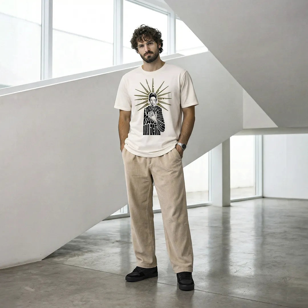 Camiseta Basica É Preciso Dar Um Jeito Masculina Off-White