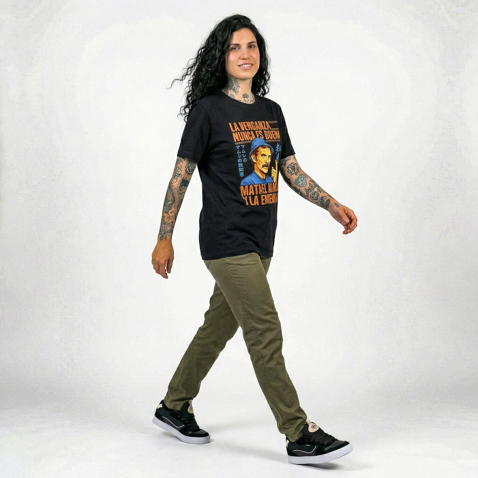 Camiseta Basica LAVENGANZA Feminina Preto