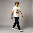 Camiseta Basica LAVENGANZA Masculina Off-White