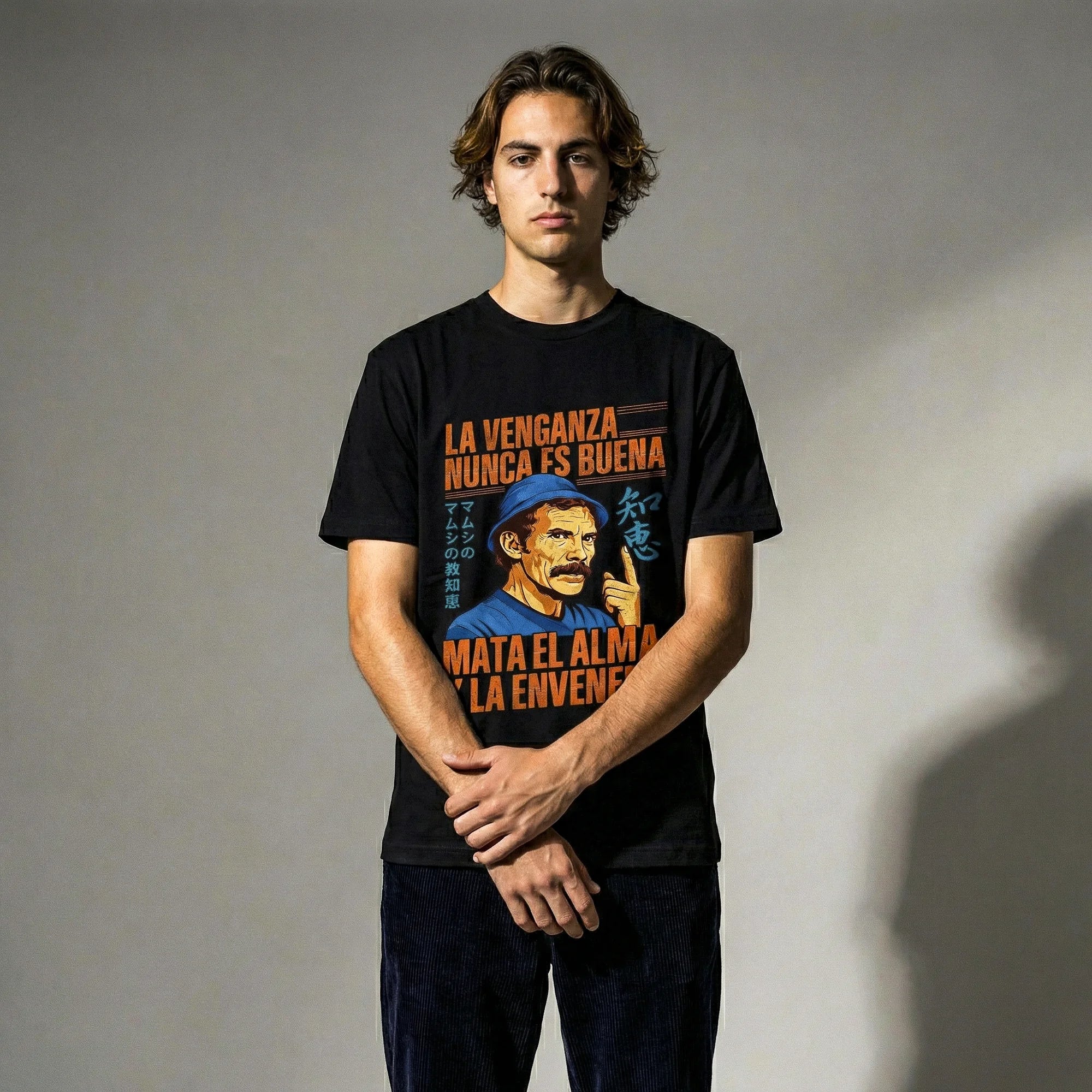 Camiseta Basica LAVENGANZA Masculina Preto