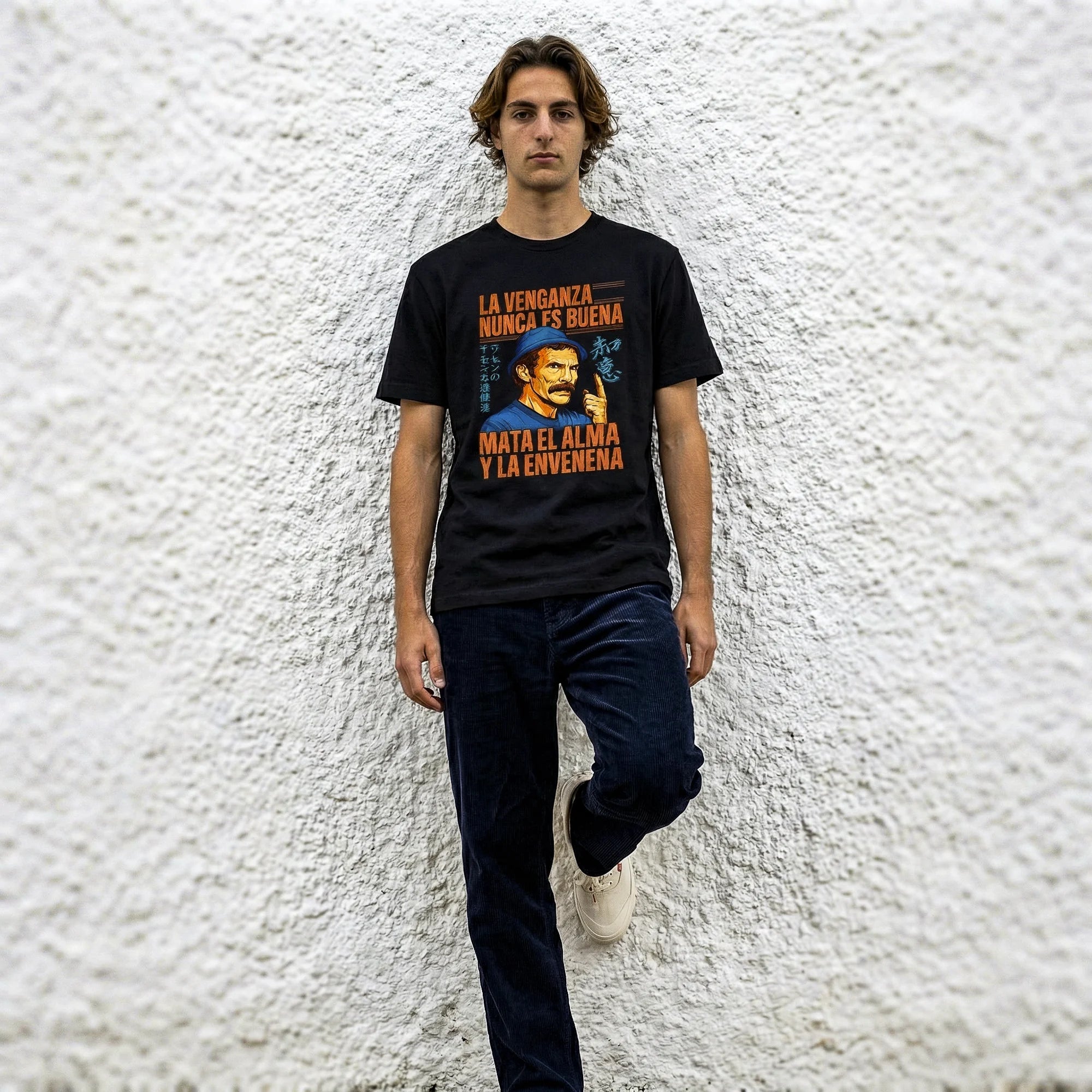 Camiseta Basica LAVENGANZA Masculina Preto