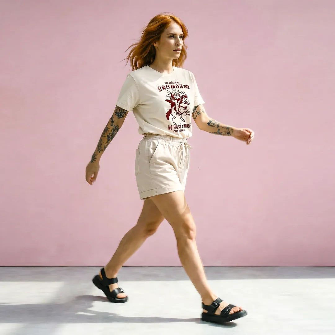 Camiseta Basica Mijo, Acuérdese de Morir Feminina Off-White