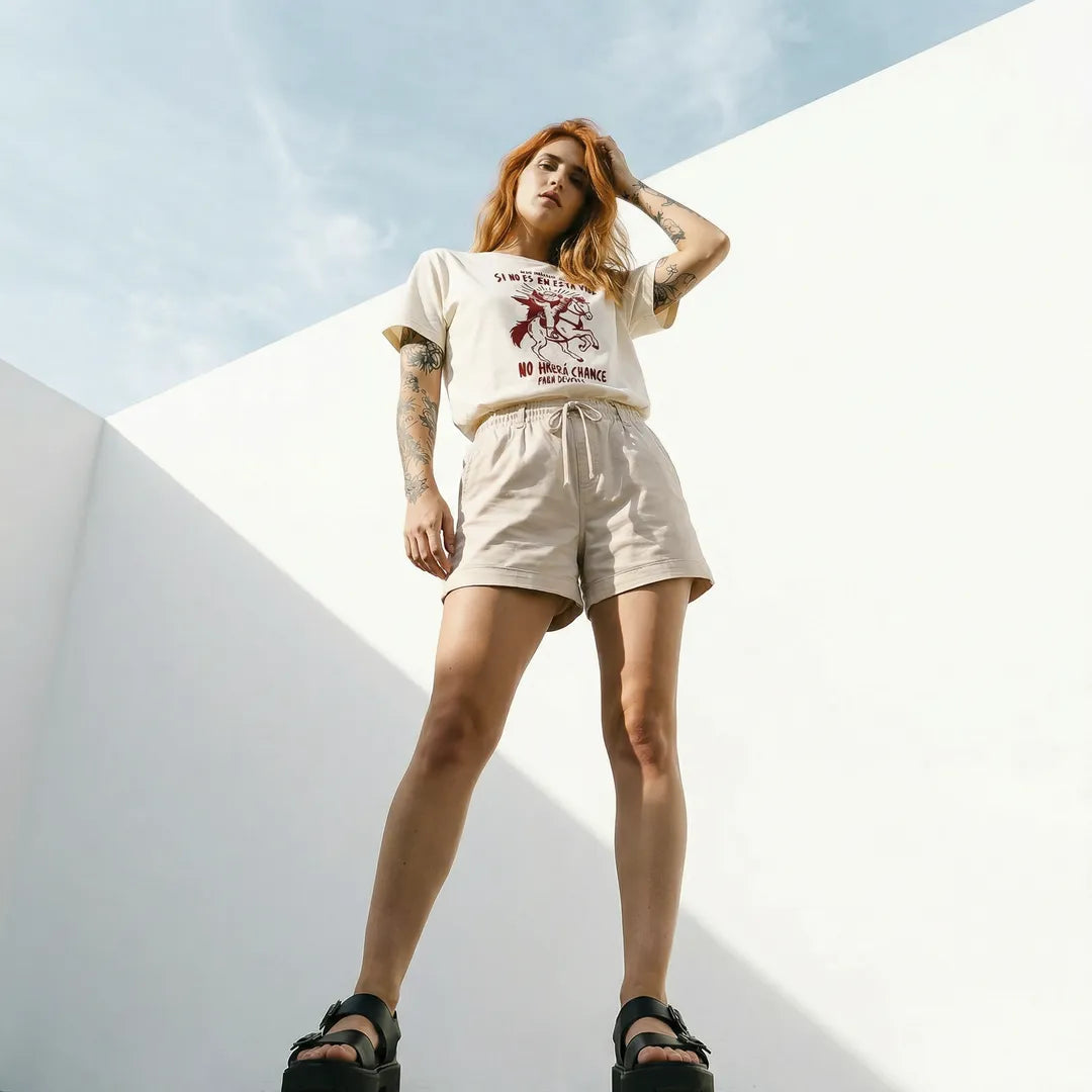 Camiseta Basica Mijo, Acuérdese de Morir Feminina Off-White