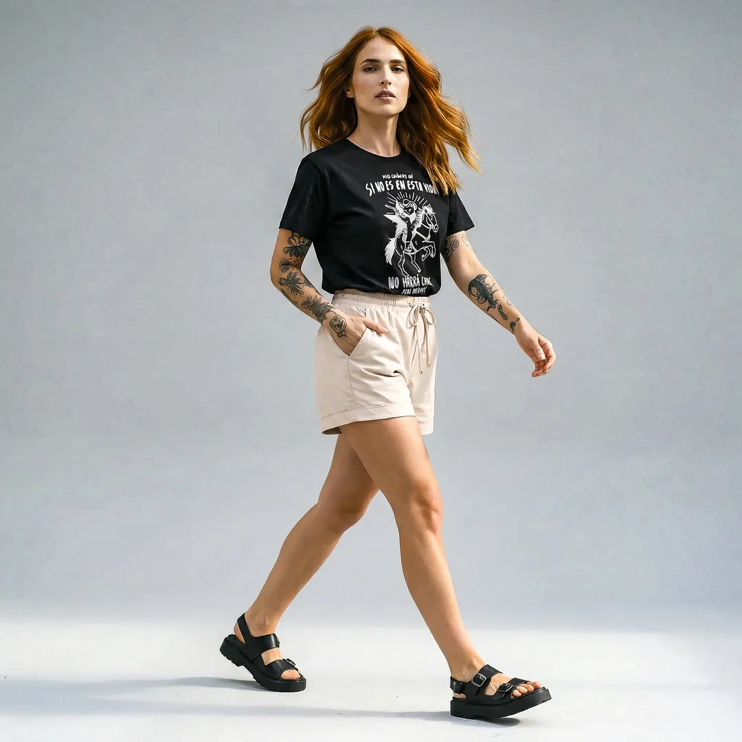 Camiseta Basica Mijo, Acuérdese de Morir Feminina Preto