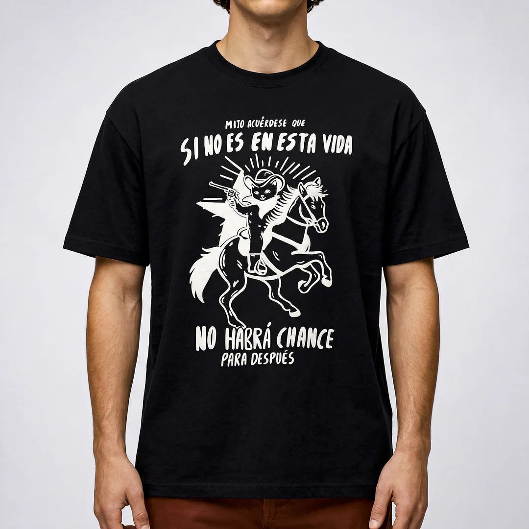 Camiseta Basica Mijo, Acuérdese de Morir Masculina Preto