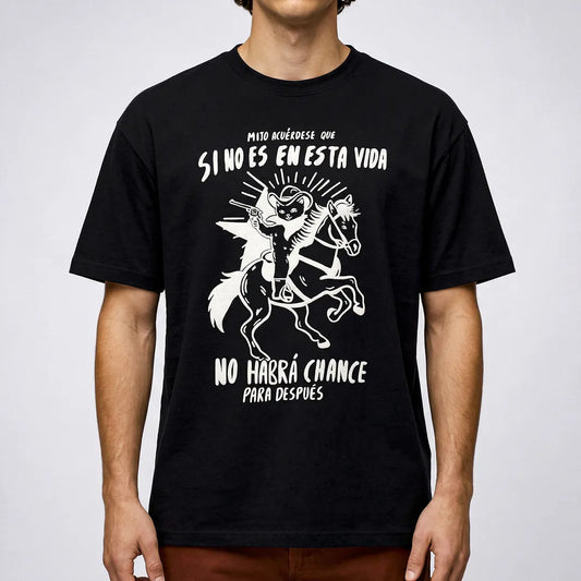 Camiseta Basica Mijo, Acuérdese de Morir Masculina Preto