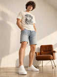 Camiseta Básica Maratona Fuga Fiscal Masculina Off-White