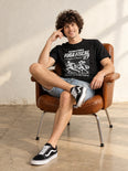 Camiseta Básica Maratona Fuga Fiscal Masculina Preto
