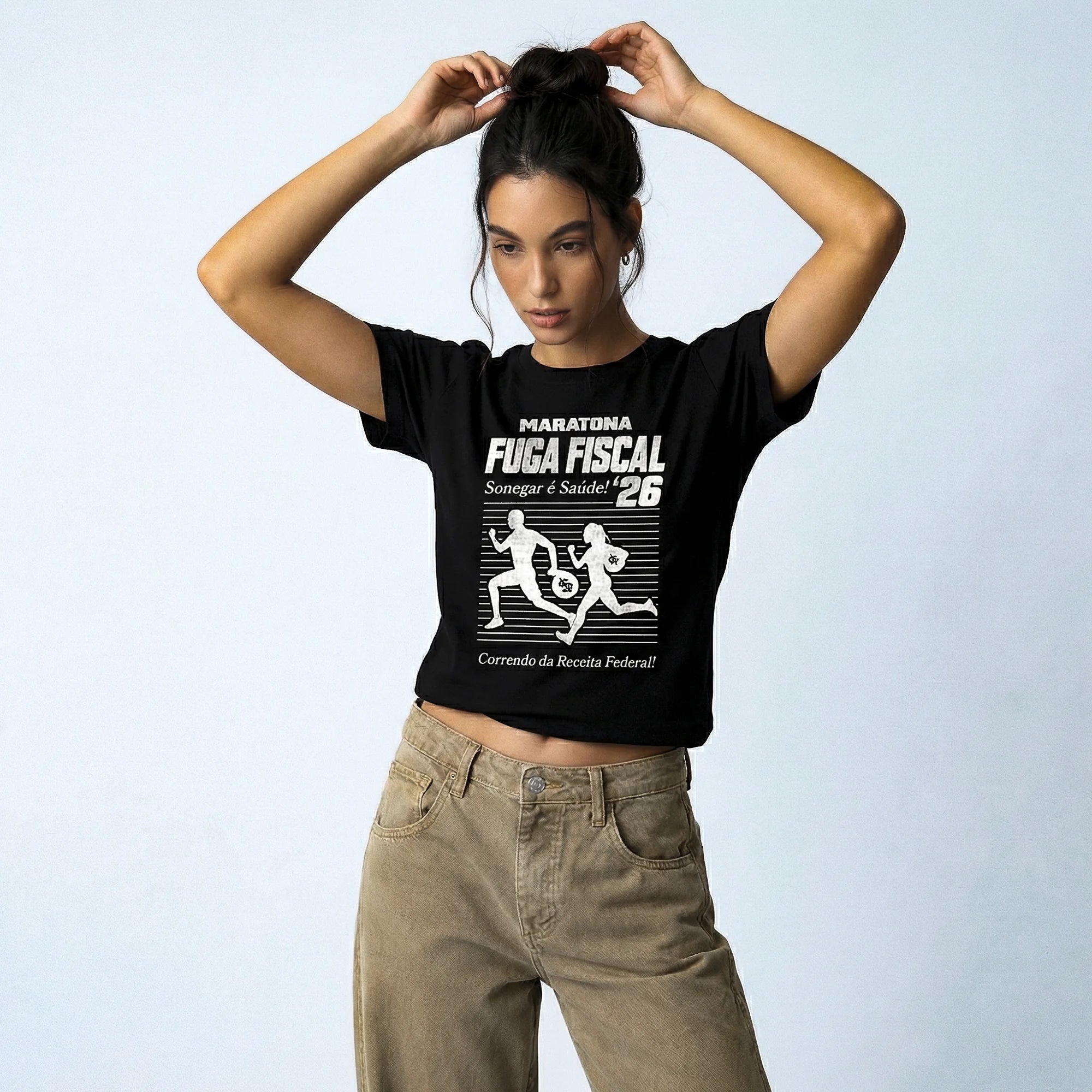 Camiseta Basica MaratonaFiscal Feminina Preto