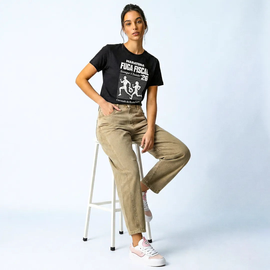 Camiseta Básica Maratona Fiscal Feminina Preto