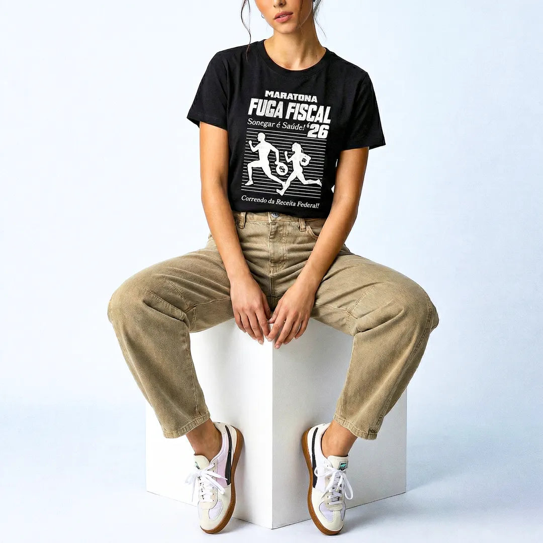 Camiseta Básica Maratona Fiscal Feminina Preto